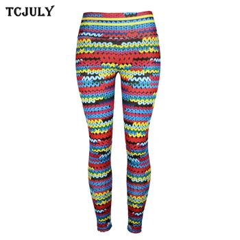 

TCJULY Print Flex Fitness Leggings For Women High Waist Push Up Ankle Length Pants Breathable Quick Dry Stretch Workout Leggings