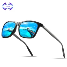 VCKA алюминиево-магниевые Мужские Винтажные Солнцезащитные очки, поляризационные Женские квадратные Брендовые очки, ретро очки для вождения UV400, lunetes de soleil
