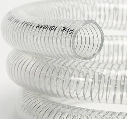 

1pcs 16mm-57mm OD High temperature resistant steel hose pvc transparent water pipe plastic high pressure resistant 250mm length