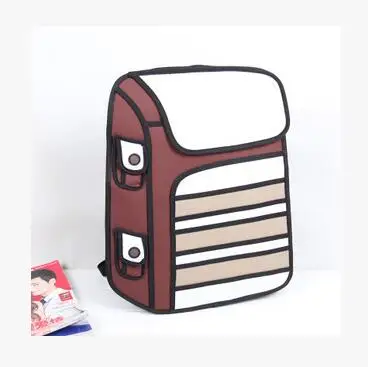 New Fashion 2D Bags Novelty Back To School backpacks 3D Drawing Cartoon Comic backruck Lady backrusk Versatile Messenger Gifts