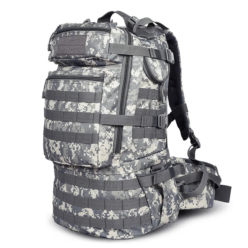 50л большой вместительный военный армейский тактический рюкзак, мужской рюкзак для путешествий, водонепроницаемый камуфляжный рюкзак для похода, mochila militar