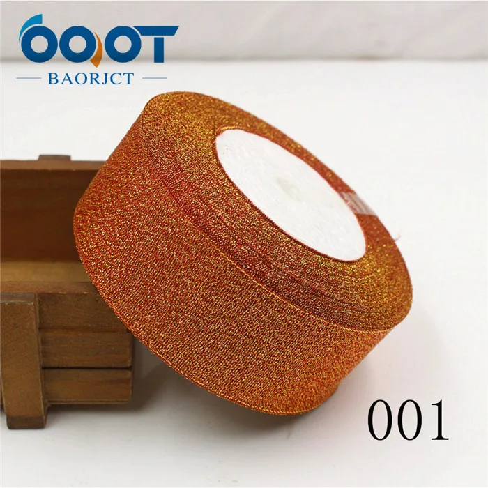 OOOT BAORJCT 1710182,38 мм 34 Цвета Дополнительно 25 ярдов зеленая луковая лента, свадебное платье лента, подарочная упаковка, DIY ручной материал - Цвет: 001