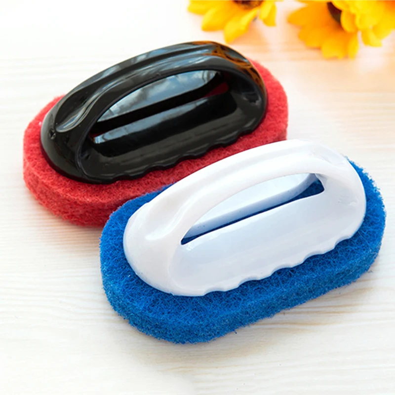2 Colors New Handle Clean Tool Powerful Sponge Brush For Kitchen