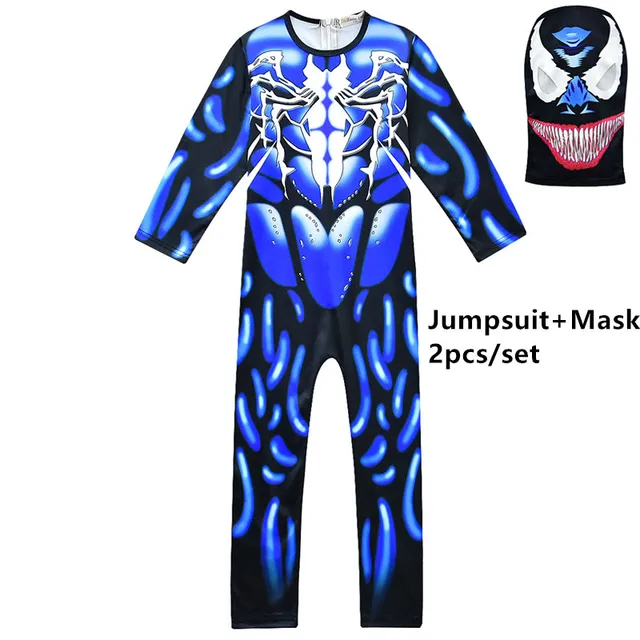 Venom Costumes Kids Spiderman Cosplay Boys Carnival Halloween Costume