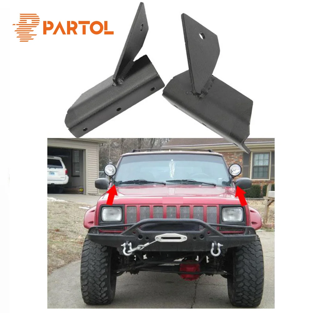 Buy Partol A Pair Black Steel Car Lower Windshield