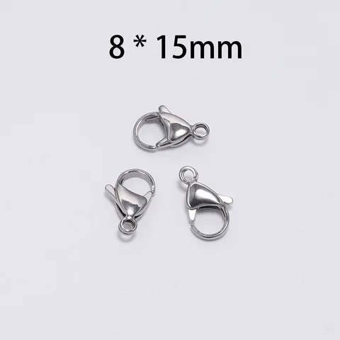 Stainless Steel Lobster Clasps Lobster Clasp Hooks DIY Necklace Bracelet Chains Connector For Jewelry Findings Making