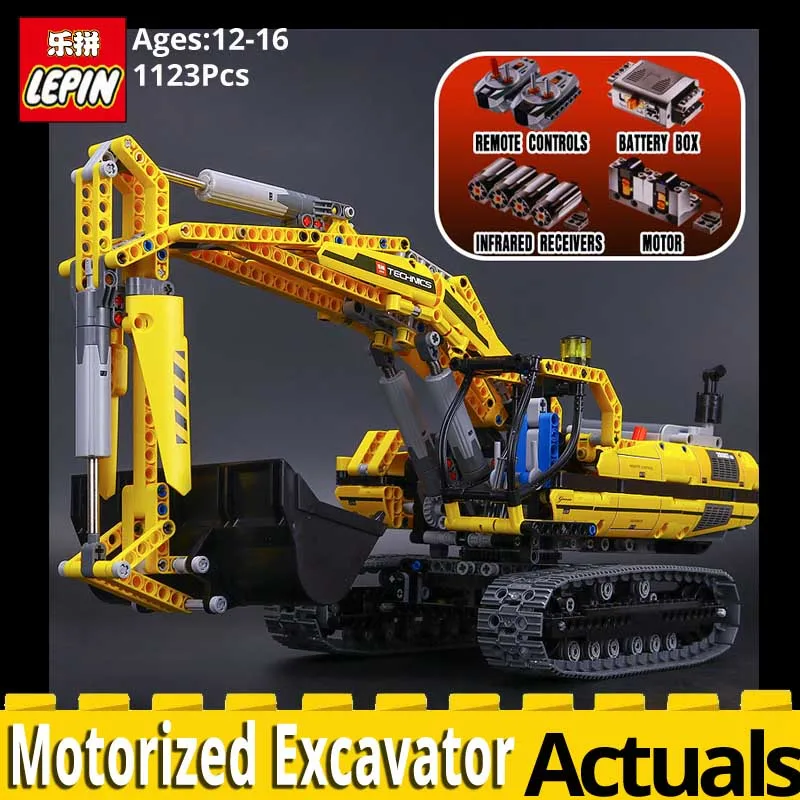 

LEPIN technic series 20007 Motorized Excavator Car Model Building blocks Bricks legoings 8043 Toys for children Christmas gifts