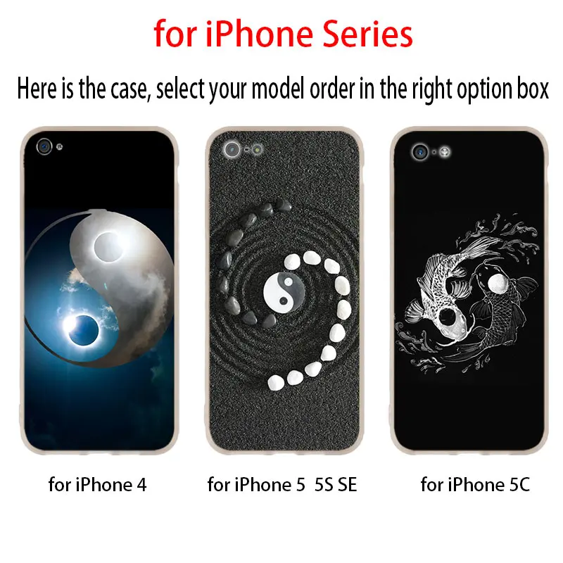 Силиконовый мягкий чехол Tai chi Yin Yang для iPhone 11 12 Pro X XS Max XR iphone 8 7 6 Plus 5 5s SE 2020|Бамперы| |