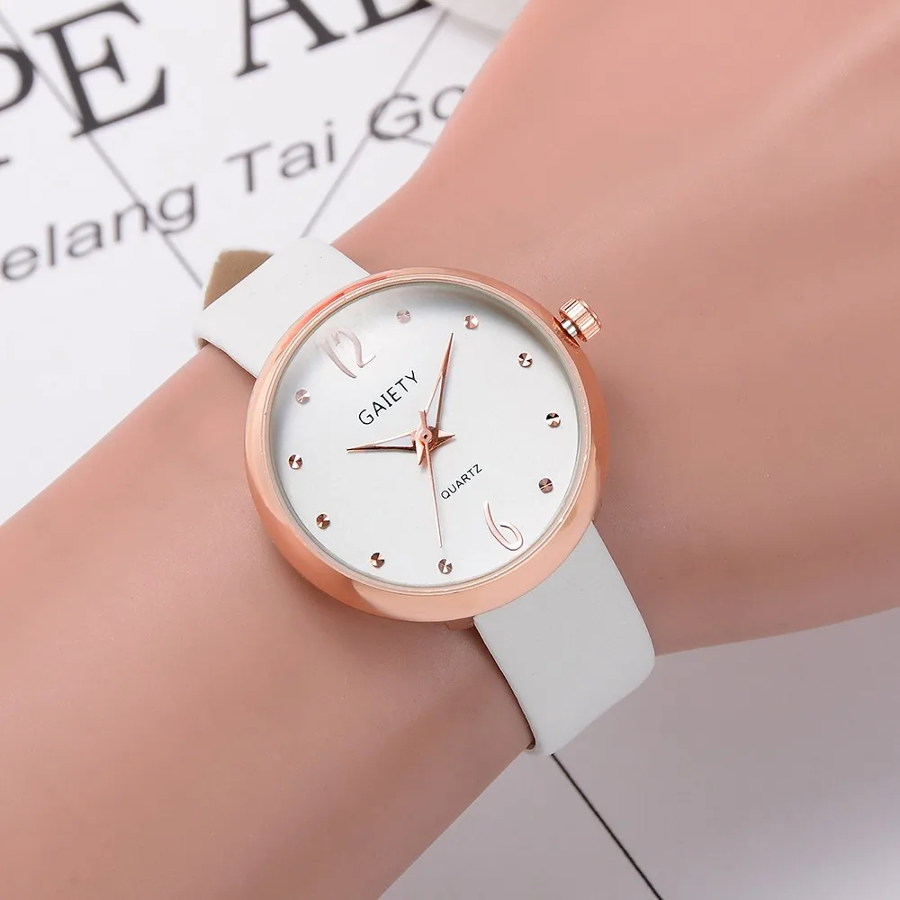 

Exquisite simple style women watches luxury fashion quartz wristwatches drop shipping ulzzang brand woman clock montre femme @F