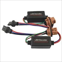 2 X T20 7443 ампулы светодиодный для автомобиля светомузыка avertissement декодер компенсатора-2 шт. сопротивление de заряда