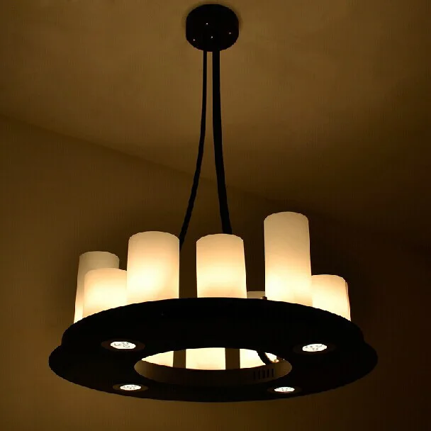 American Country Candle Round Pendant Lights Fixture Retro Nordic