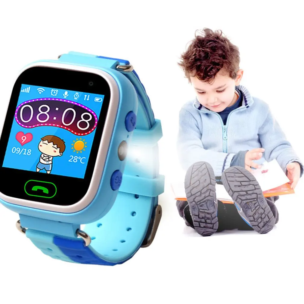 

Q60 1.22 Inch Touch Screen Anti Lost Child GPS Tracker SOS Positioning Tracking Smart Phone Kids Safe Watch Practical Compatible