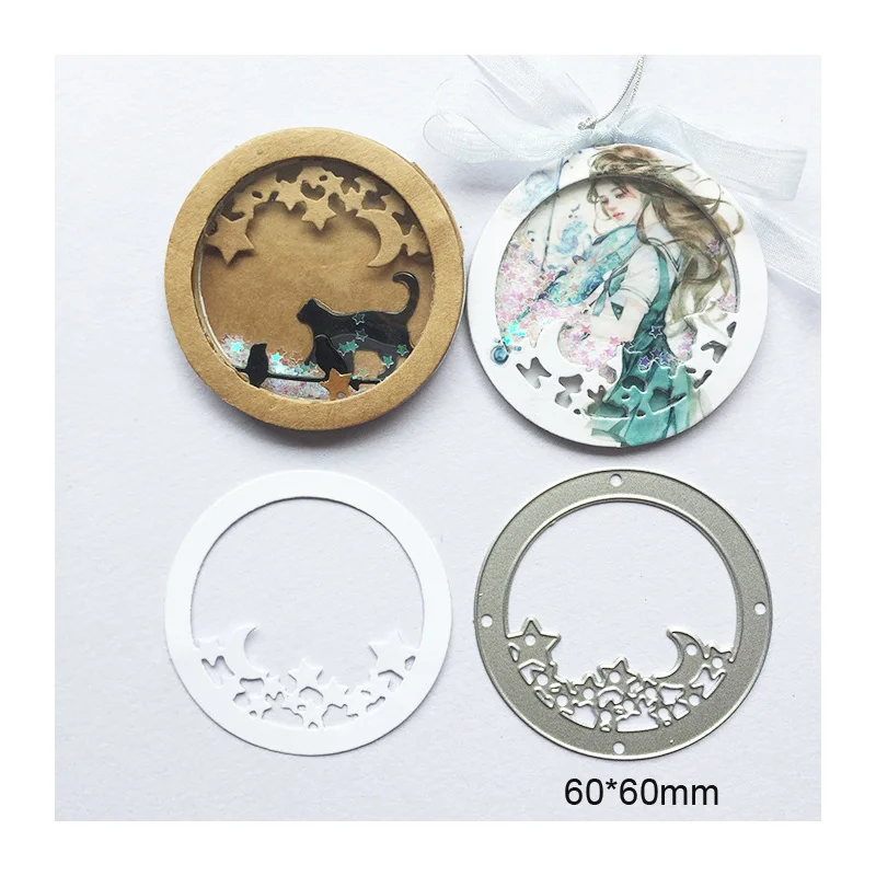 

Stamps Dies Scrapbooking Star Moon Circle Metal Cutting Dies New 2019 Craft Die Cut Embossing Stencil Paper Shaker Card Making