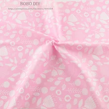 Новинка, розовый цветочный рисунок, 50 см x 160 см/шт, ткань, хлопок, тильда, стежка, домашний текстиль для постельных принадлежностей, ткань tecido