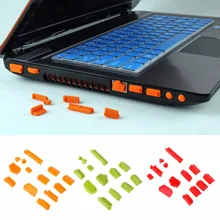 Новинка; модная яркая силиконовая ноутбук противопыльная Заглушка Крышка фиксаторы уход за кожей лица Маска Универсальная Пылезащитная 13 шт./компл