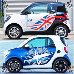 Красивые Великобритания Национальный флаг Стикеры для Smart Fortwo Z2CA600