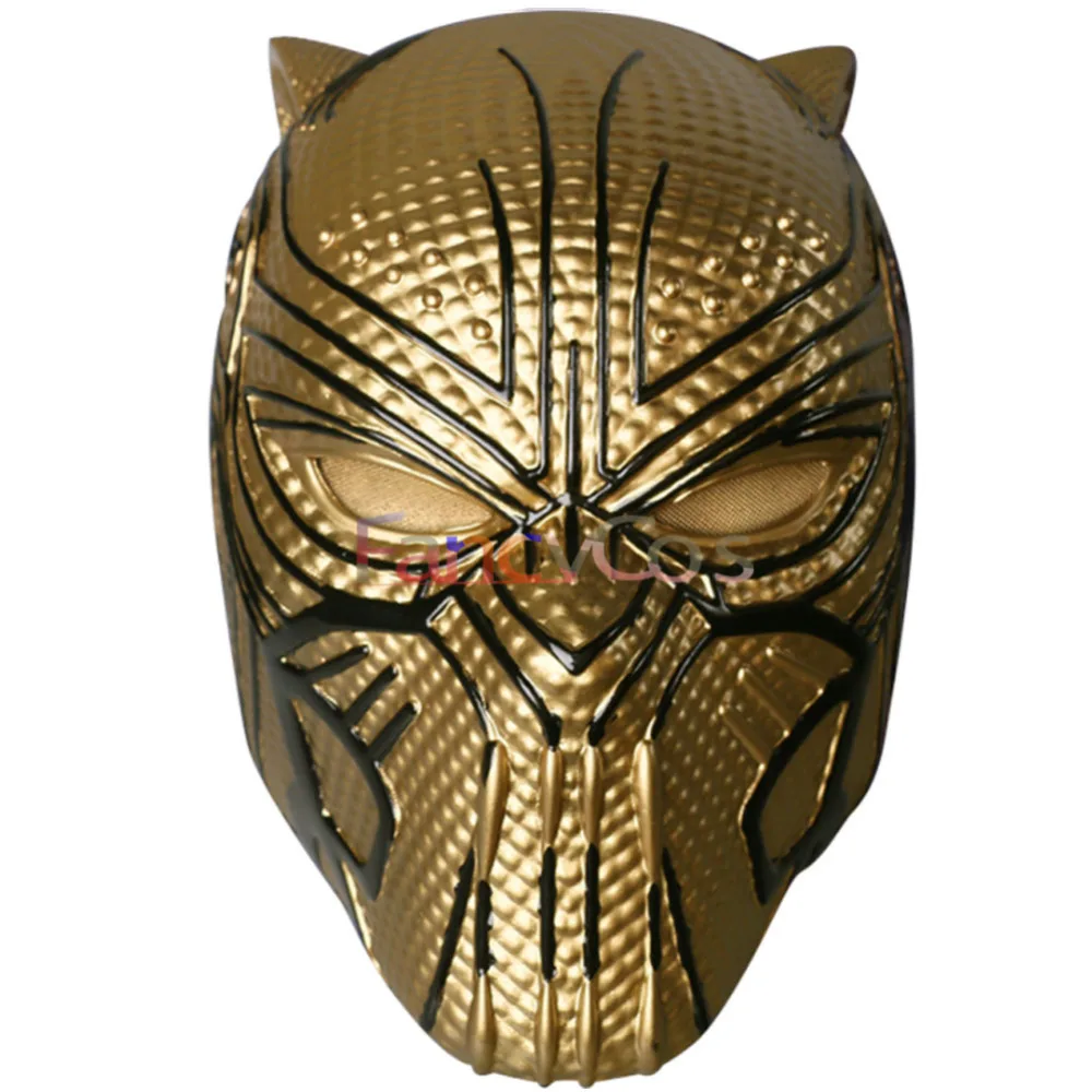 2018 Movie Black Panther Erik Killmonger Panthera pardus Mask Cosplay  Halloween  face mask Props Gifts Mask High Quality 4