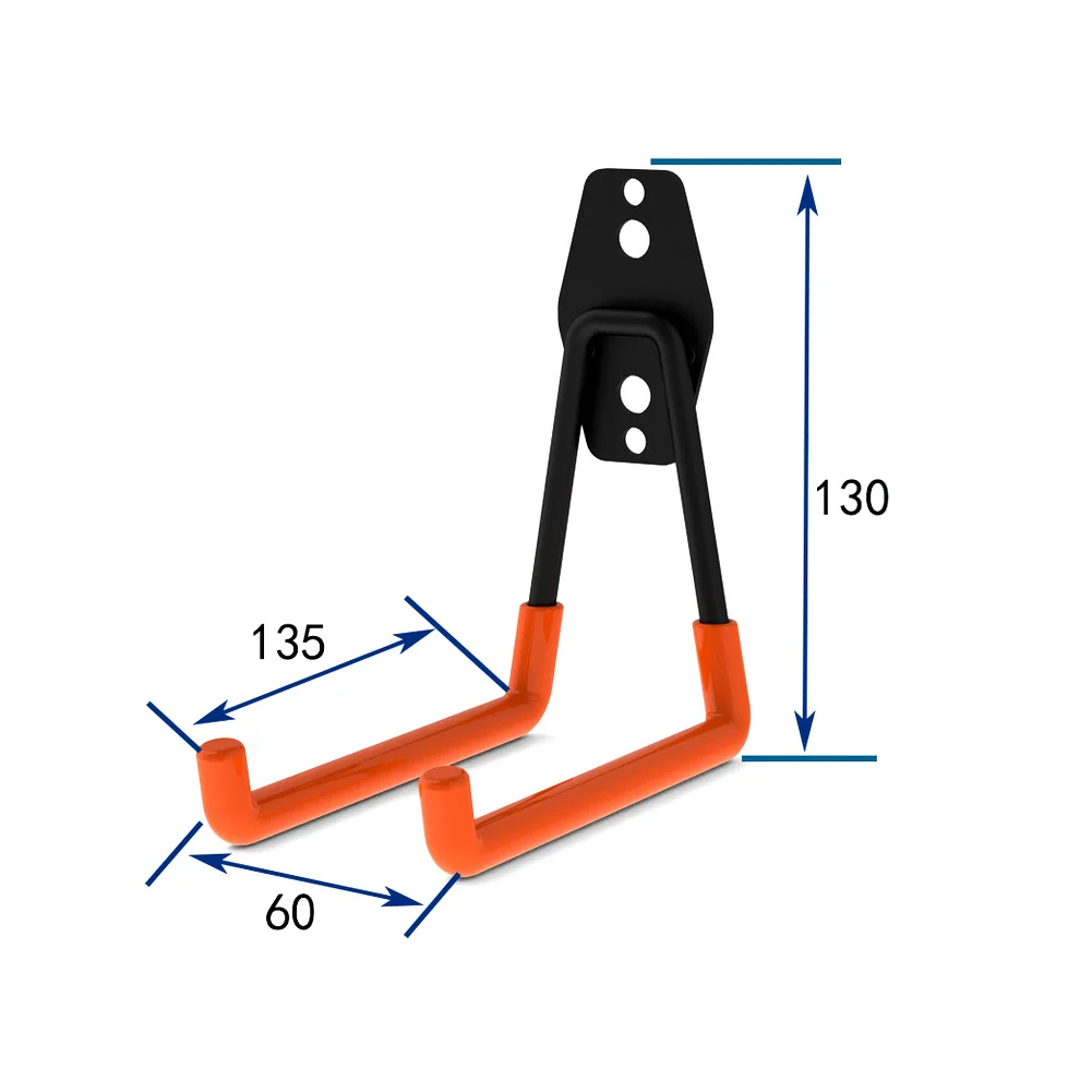 Сверхмощная стена гаража хранения утилита двойные крючки для организации электроинструментов