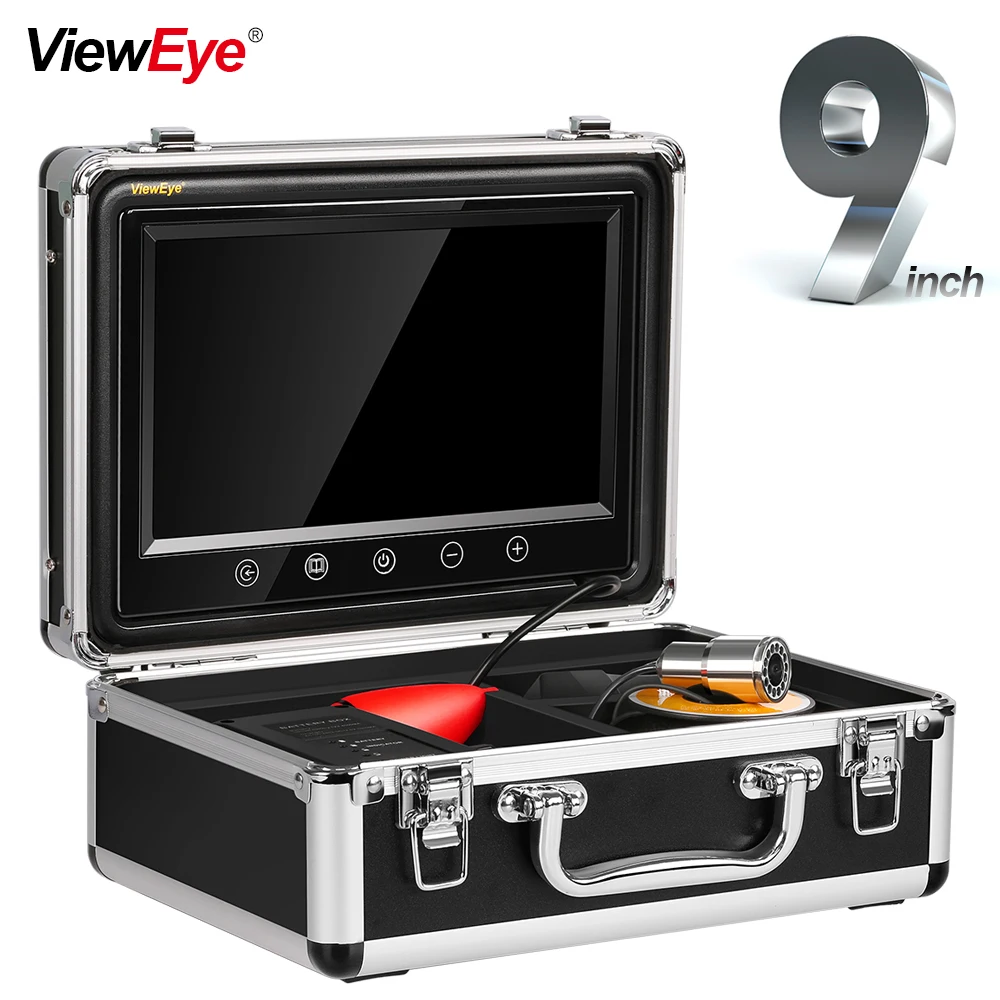 

ViewEye Original Ice Lake Sea Ocean Boat Fishing Underwater Camera Fish Finder Fishcam Birthday Present Gift Night Vision 9 Inch