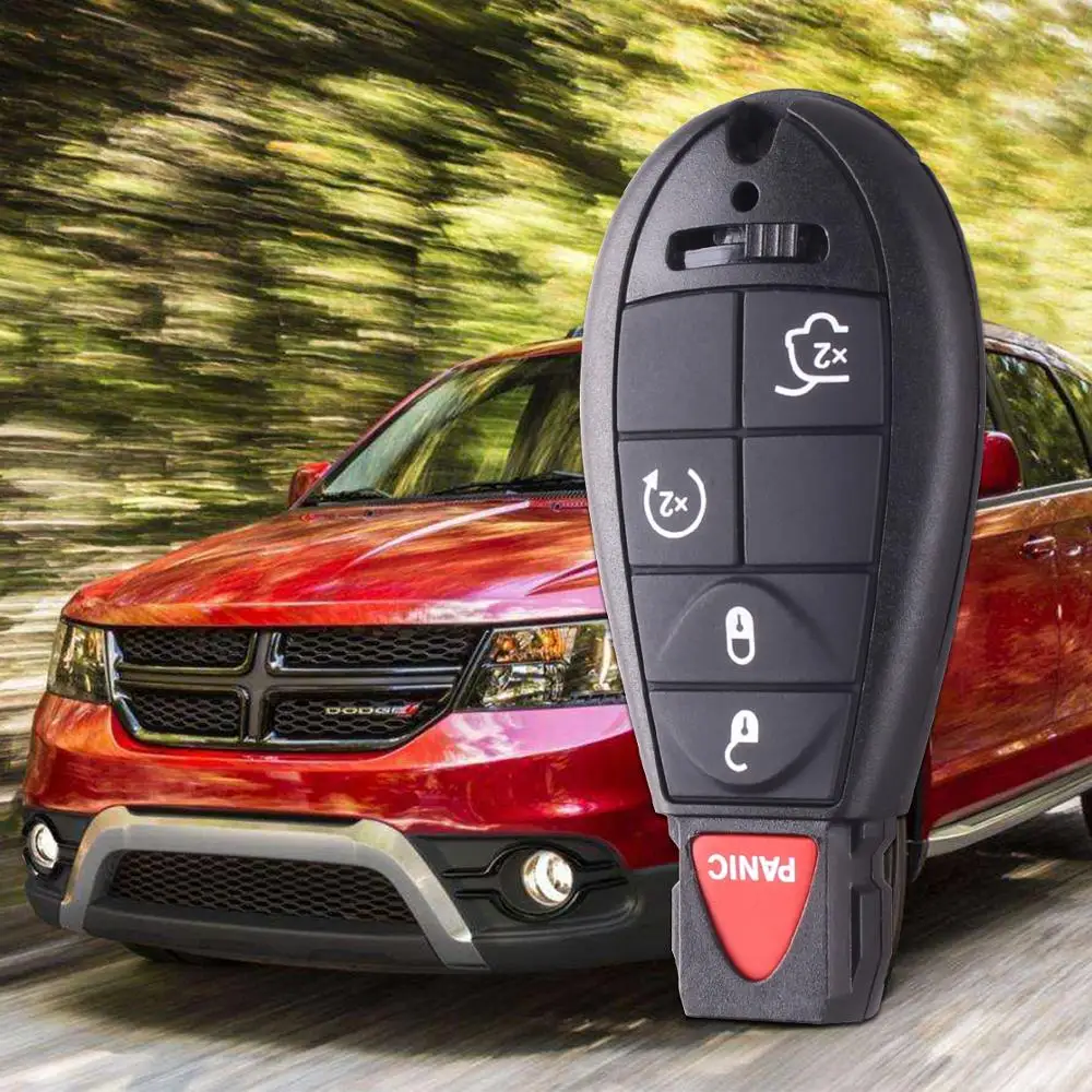 5 кнопочный коврик для ключа автомобиля для Dodge Chrysler для Jeep Commander Grand Cherokee умный пульт дистанционного ключа чехол Fob+ вставное лезвие