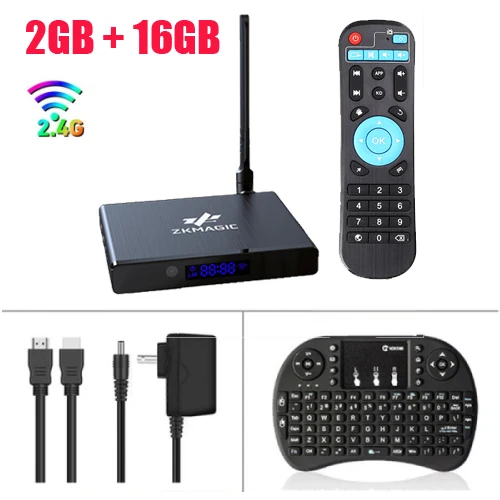 Android tv box Z1W Android 8,1 Smart tv box 2 Гб 16 Гб четырехъядерный процессор Amlogic S905W 2,4 ГГц WiFi приставка медиаплеер Google tv box - Цвет: 2GB 16GB I8