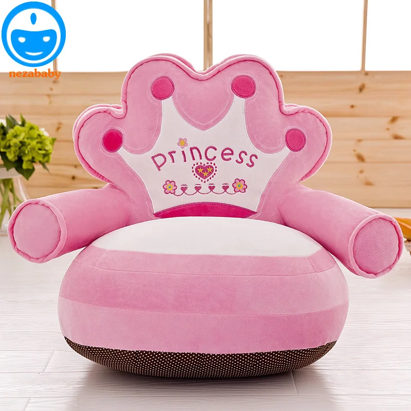 Baby Plush Chair And Seat Princess Pink Kids Beanbag Cartoon 2017 Heißer Baby Sitzsack Mit Füllstoff Bett Sitz Waschbar Infant