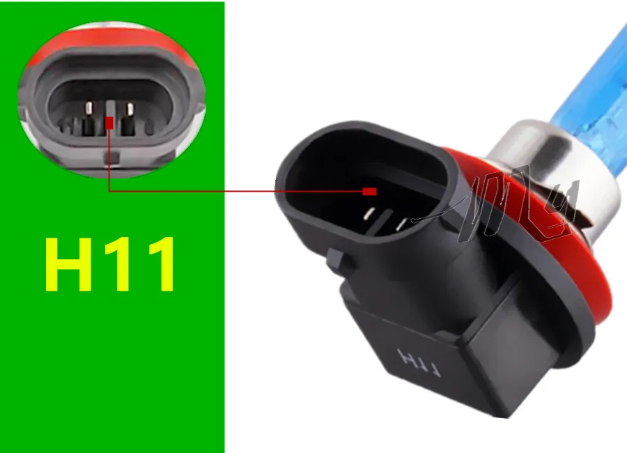 H11 55W 12V Super White Halogen Bulb Fog Lights High Power Car Headlights Lamp Car Light Source parking 6000K auto halogen headlight bulb car headlights
