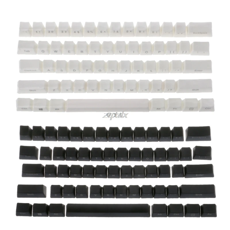 Боковая печать 60 OEM профиль толстые Pbt Keycaps для клавиатуры GH60 POKER 61 Z09 Прямая