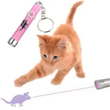 Творческий и Забавный Животное Играть Игрушка Кошка Светодиодные Лазерная Указка Ручка С Ярким Мыши Анимация Цвет Случайный