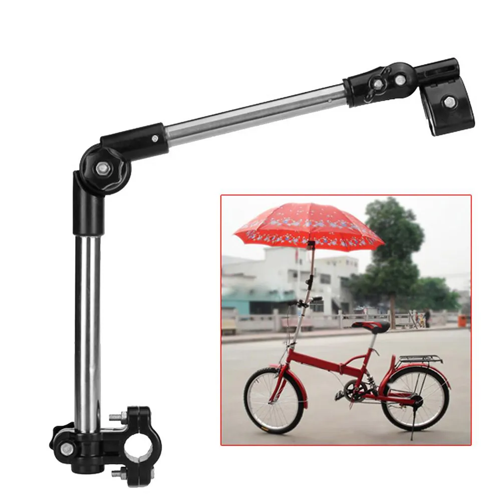 

Folding Stroller Umbrella Stand Adjustable Stroller Accessory Umbrella Holder Multiused Wheelchair Parasol Bicycle Handlebar