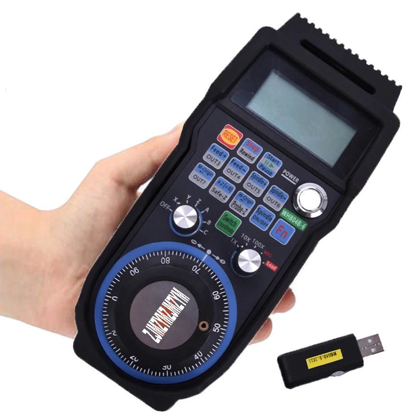 

1pc New Wireless Mach3 MPG Pendant Handwheel for CNC Mac.Mach 3, 6 axis USB handheld unit Industrial remote control