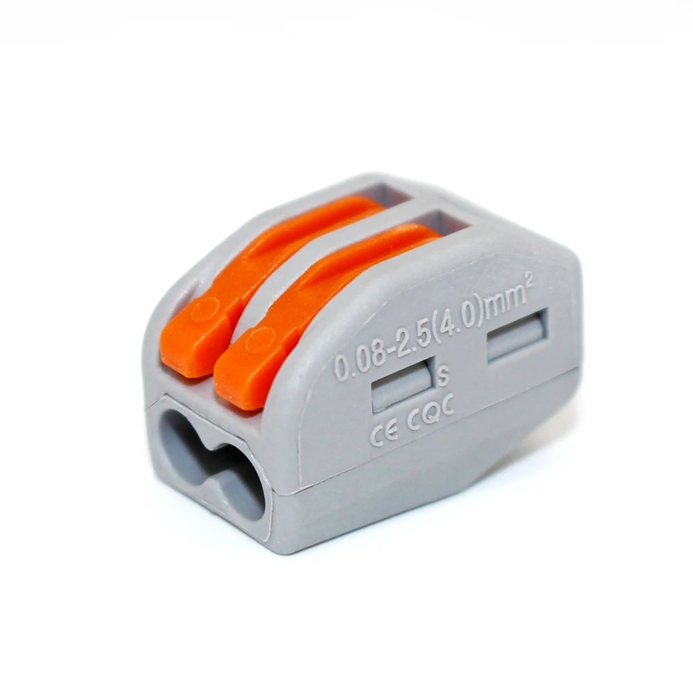 

(10 pcs/lot) 222-412(PCT212) 2 pin Conductor Terminal Block Universal Compact Wire Wiring Connector mini fast WAGO Connector