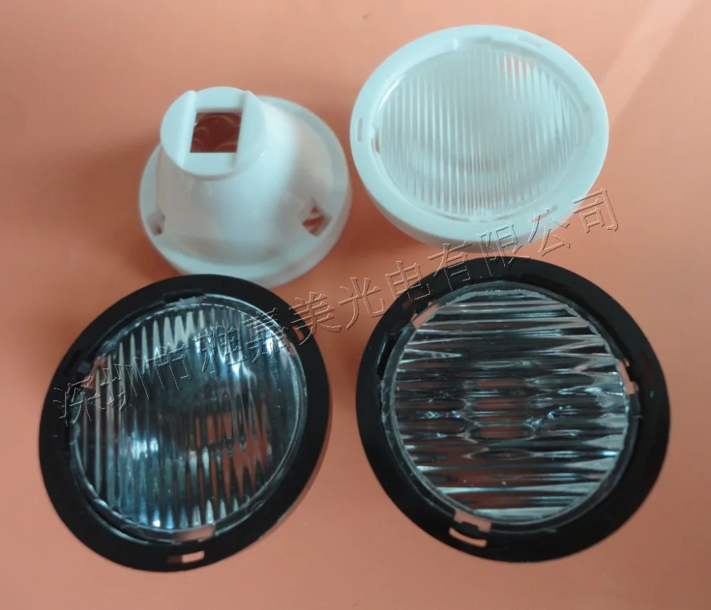 

XML/XML2 Lens Diameter 23.3mm Stripes 10*30 45 65 70 degrees and 20*65degrees T5/T6/U2 Led Lens (with stand ) 5050 Lens