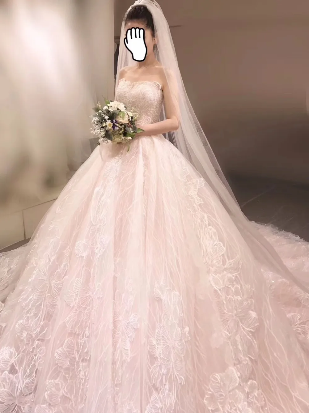 Cantik Vintage Renda Pernikahan Gaun Leher Vestidos De Novia 2019