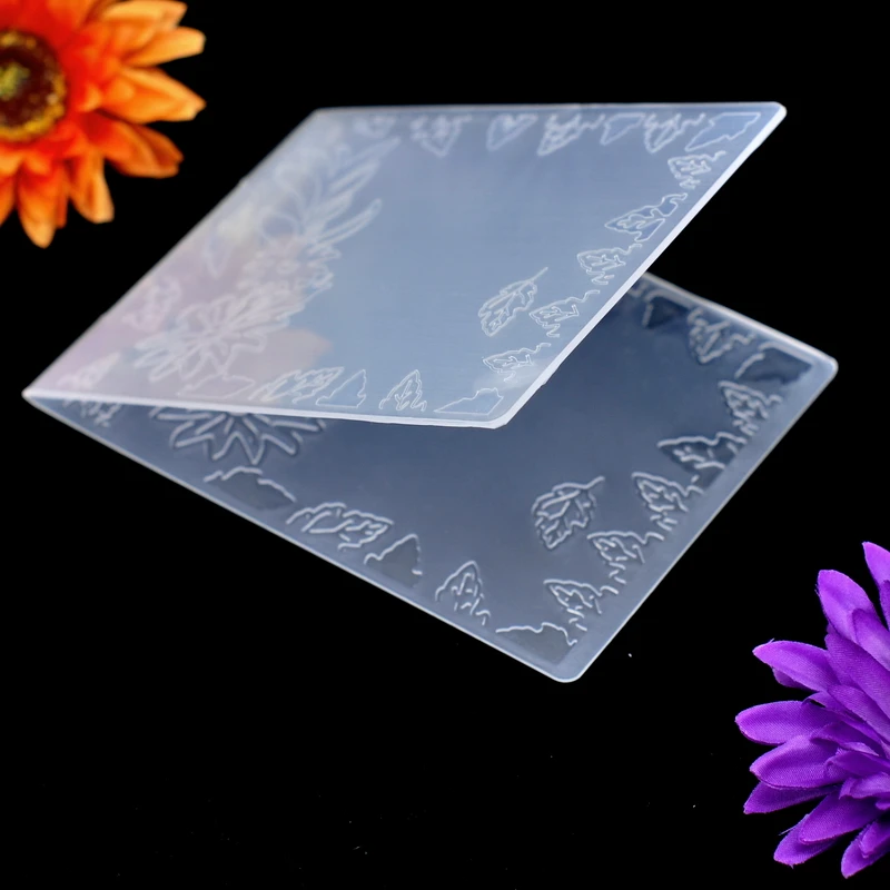 Рамка для листьев пластиковый с тиснением папка для самодельный альбом Скрапбукинг карта с набором инструментов Пластик шаблон 10,6x14,5 см KW7031451
