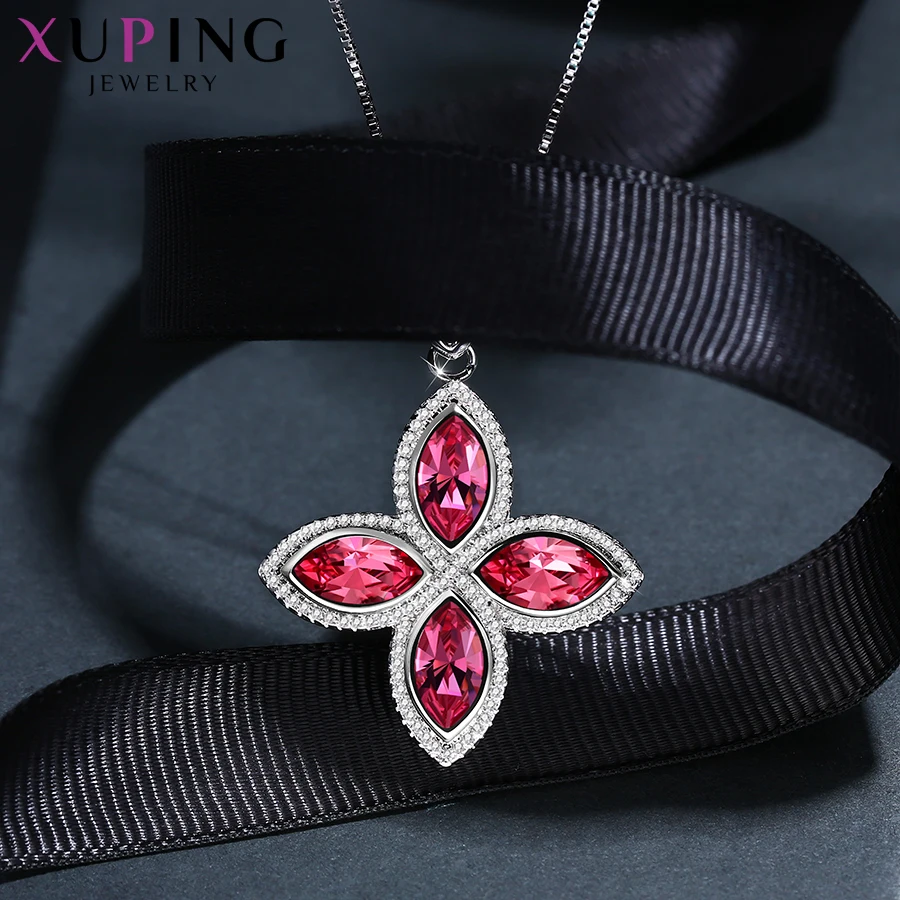 Xuping Jewelry Pendant Necklaces Crystals from Swarovski Romantic Sweet Little Fresh Girl Women Wedding Party Gifts S161-40496