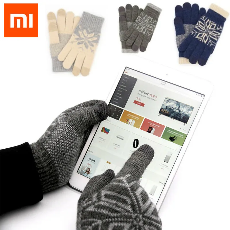 

Original Xiaomi Touch Screen Gloves Finger Screen Touch Gloves Winter Warm Wool Gaming Gloves for Xiaomi mijia smart home kits