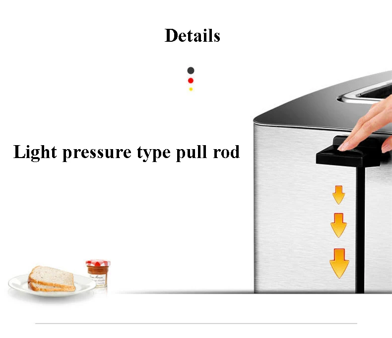 Тостер тостер из нержавеющей стали 4 шт. вертел драйвер для домашнего и коммерческого использования машина для завтрака WD-201