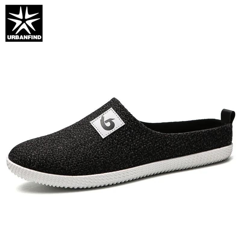 

URBANFIND Breathable Men Casual Slip-on Loafers Slippers Size 39-44 Hemp Upper Light & Soft Man Summer Sandals Shoes