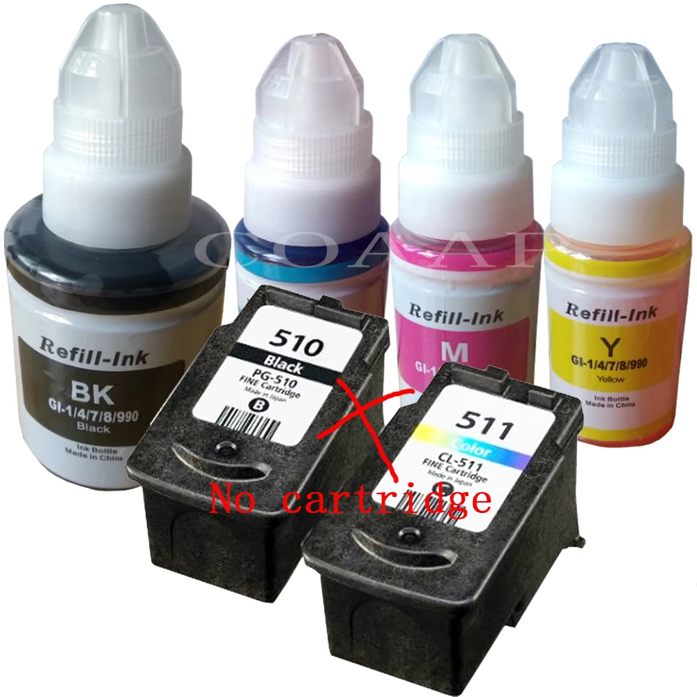 Refillable PG510 CL511 inks for Canon pixma MP 230 237 240 250 252 258 260 270 272 280 282 480 490 492 495 499 Printer laser printer ink