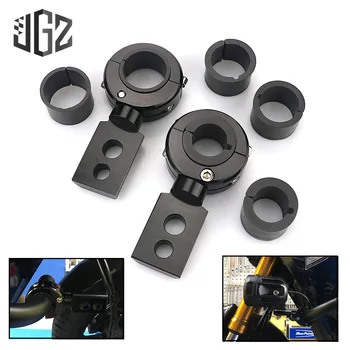 

22/25/28mm Motorcycle CNC Universal Adjustable Spotlight Bracket Fog Lamp Holder Adapter Bumper Bar Mount for Yamaha Honda KTM