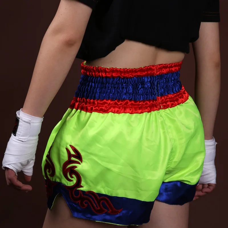 Для мужчин борьба бокс Фитнес дышащая быстросохнущая штаны боксерские ММА ударные перчатки Шорты шорты muaythai Муай Тай Шорты boxeo кик боксинга