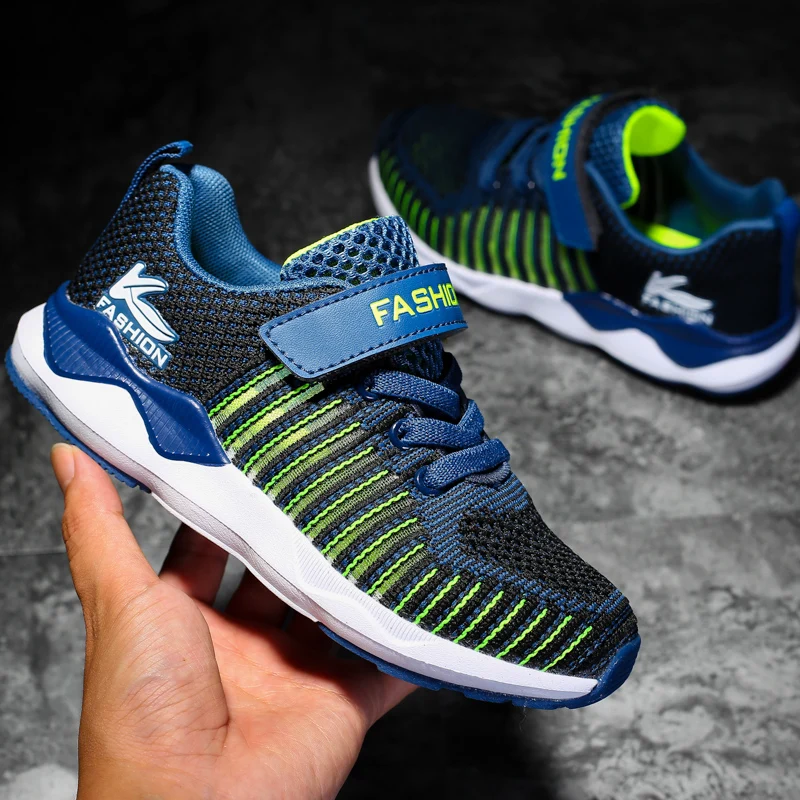 

Kids Shoes Basketball Children Air Trainers Ultras Shockproof Knitted Girl Boy All Athletic Boost Nmd LBJ Fly Max Star Sneakers