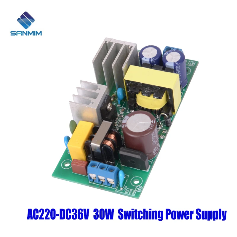 SANMIN AC220V DC36V 0 85a 30 Вт источник питания изолированный модуль источника с 220 на 36 В