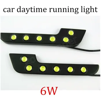 

hot sale eagle eye 2 pieces 6W Car Daytime Running Light LED DRL Auto 12V DC 8 LED Super Bright Day Light