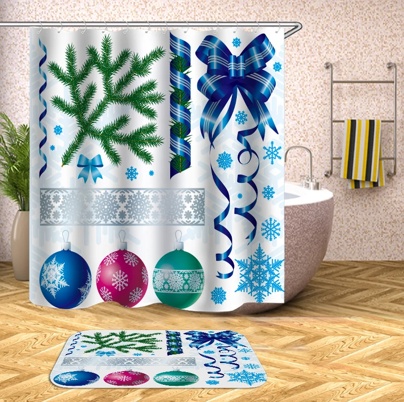 OLOEY, 3D принт, занавески для душа, водонепроницаемые, Рождество, домашний декор, занавески для ванной комнаты, тканевые занавески, индивидуальные, для ванной