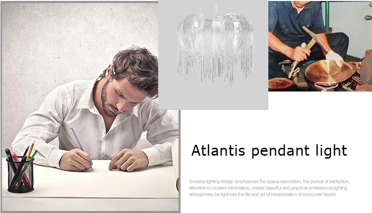 Modern Nordic Italy Atlantis pendant lights lamps bedroom6