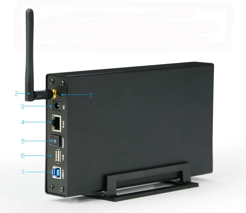 New Arrival WIFI Converter USB 3.0 3.5'' HDD Enclosure External SATA Hard Drive Disk Case Wifi Sharing Repeater Router Storage