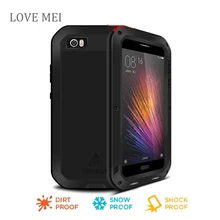 Love Mei xiaomi mi5 Waterproof Shockproof Tempered Gorilla Glass Metal Case Cover For xiaomi 5 Three proofing phone case