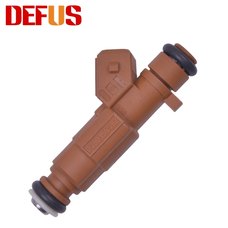 DEFUS 4X 0280156282 топливный инжектор Bico для Chevrolet Chery Tiggo A5 Форсунка впрыска топлива 0 280 156